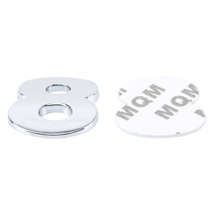 Car Vehicle Badge Emblem 3D Number Eight Self-adhesive Sticker Decal, Size: 3.6*4.5*0.5cm by buy2fix