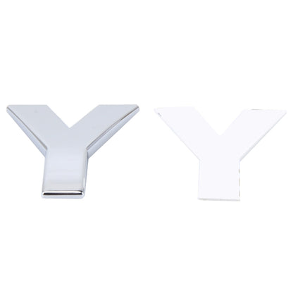Car Vehicle Badge Emblem 3D English Letter Y Self-adhesive Sticker Decal, Size: 4.5*4.5*0.5cm by buy2fix