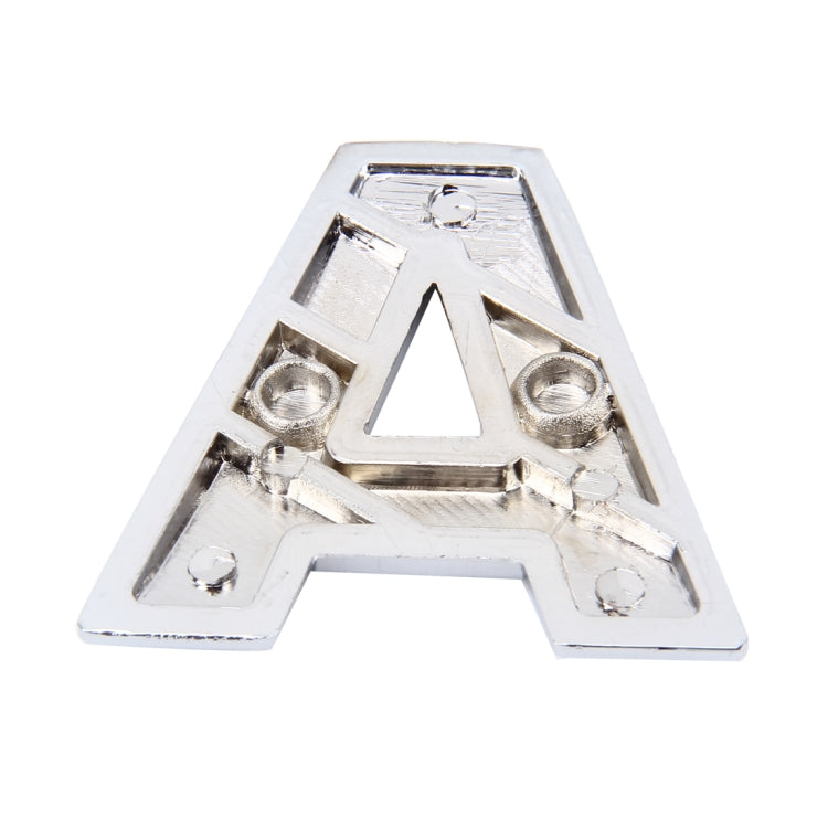 Car Vehicle Badge Emblem 3D English Letter A Self-adhesive Sticker Decal, Size: 4.5*4.5*0.5cm by buy2fix