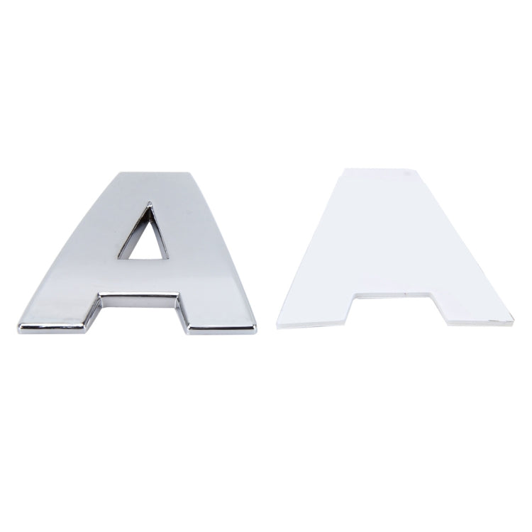 Car Vehicle Badge Emblem 3D English Letter A Self-adhesive Sticker Decal, Size: 4.5*4.5*0.5cm by buy2fix