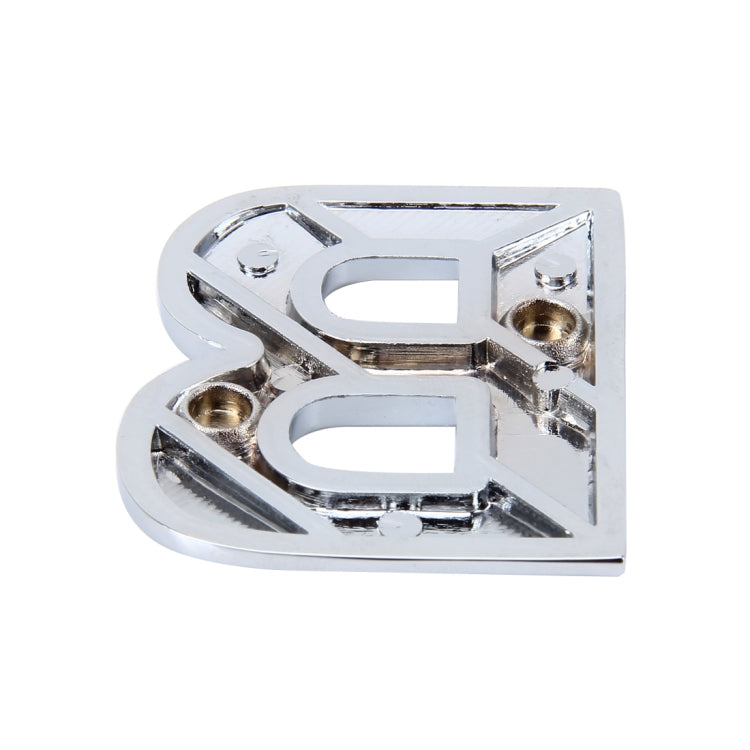 Car Vehicle Badge Emblem 3D English Letter B Self-adhesive Sticker Decal, Size: 4.5*4.5*0.5cm by buy2fix