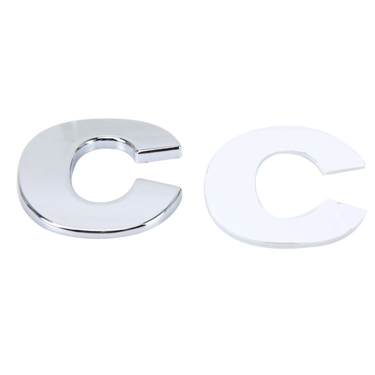 Car Vehicle Badge Emblem 3D English Letter C Self-adhesive Sticker Decal, Size: 4.5*4.5*0.5cm by buy2fix