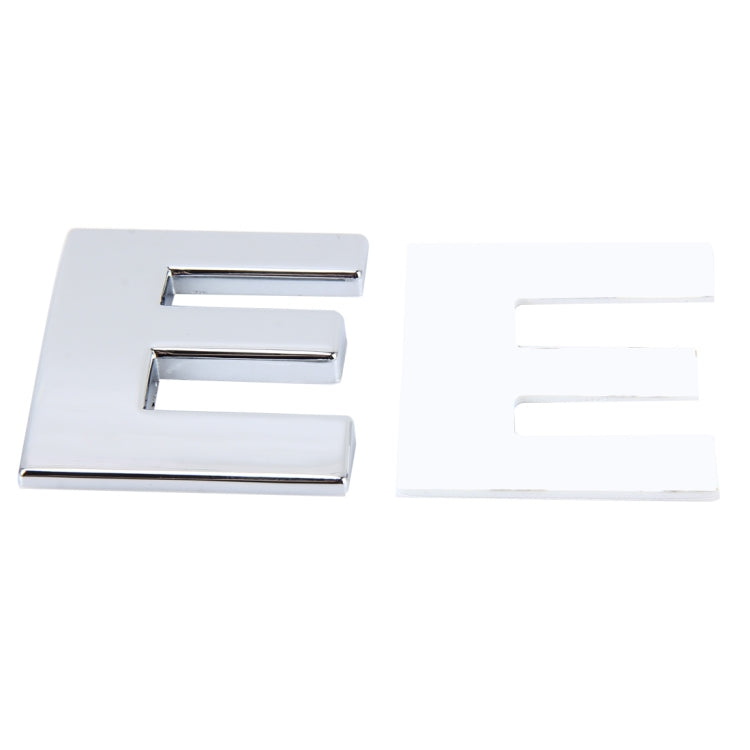 Car Vehicle Badge Emblem 3D English Letter E Self-adhesive Sticker Decal, Size: 4.5*4.5*0.5cm by buy2fix