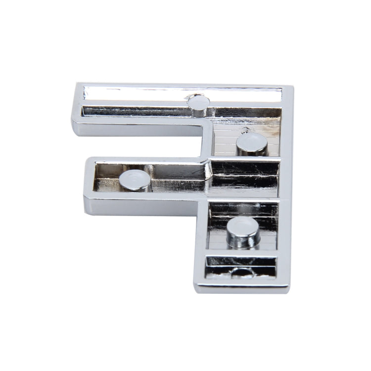 Car Vehicle Badge Emblem 3D English Letter F Self-adhesive Sticker Decal, Size: 4.5*4.5*0.5cm by buy2fix