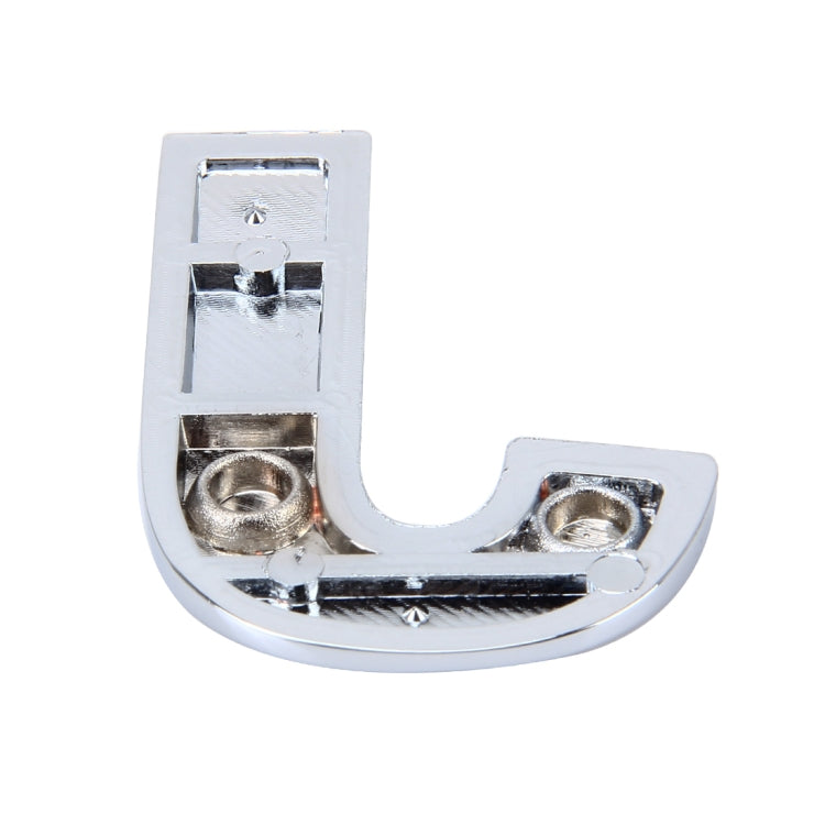 Car Vehicle Badge Emblem 3D English Letter J Self-adhesive Sticker Decal, Size: 4.5*4.5*0.5cm by buy2fix