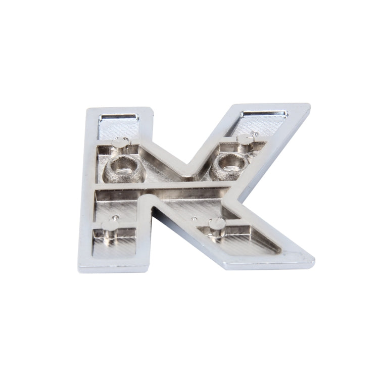 Car Vehicle Badge Emblem 3D English Letter K Self-adhesive Sticker Decal, Size: 4.5*4.5*0.5cm by buy2fix
