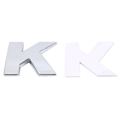 Car Vehicle Badge Emblem 3D English Letter K Self-adhesive Sticker Decal, Size: 4.5*4.5*0.5cm by buy2fix