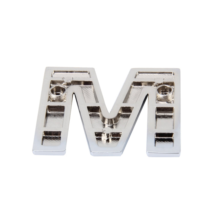 Car Vehicle Badge Emblem 3D English Letter M Self-adhesive Sticker Decal, Size: 4.5*4.5*0.5cm by buy2fix