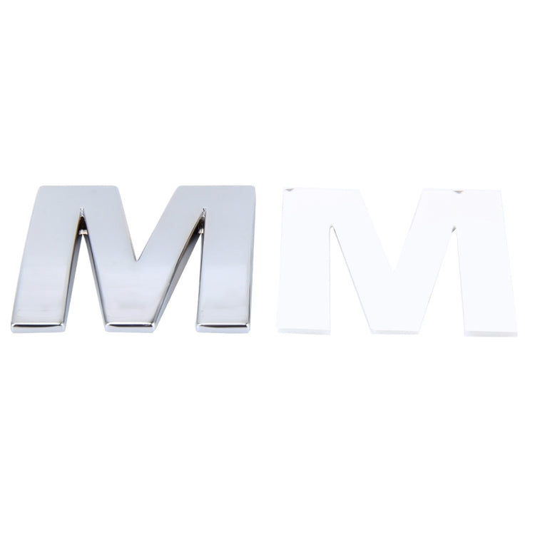 Car Vehicle Badge Emblem 3D English Letter M Self-adhesive Sticker Decal, Size: 4.5*4.5*0.5cm by buy2fix