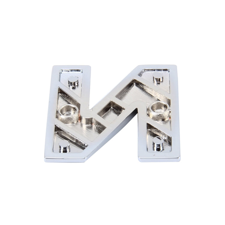 Car Vehicle Badge Emblem 3D English Letter N Self-adhesive Sticker Decal, Size: 4.5*4.5*0.5cm by buy2fix