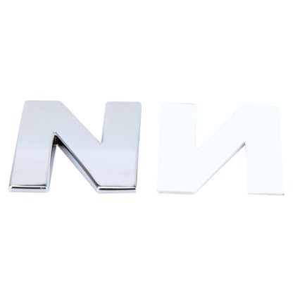 Car Vehicle Badge Emblem 3D English Letter N Self-adhesive Sticker Decal, Size: 4.5*4.5*0.5cm by buy2fix
