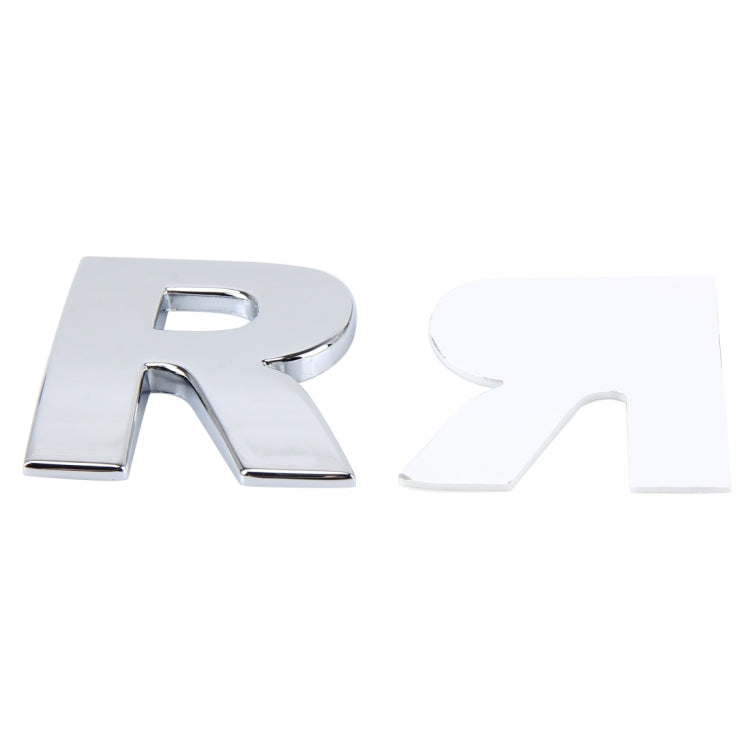 Car Vehicle Badge Emblem 3D English Letter R Self-adhesive Sticker Decal, Size: 4.5*4.5*0.5cm by buy2fix