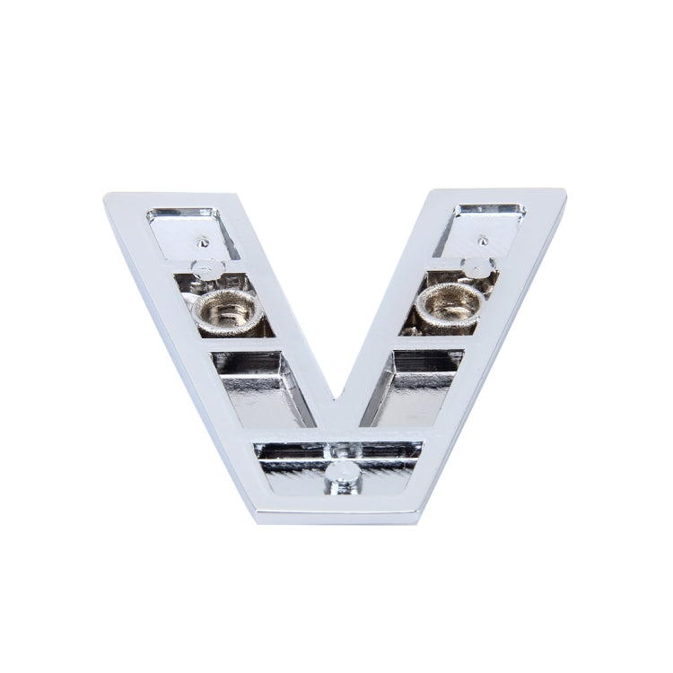 Car Vehicle Badge Emblem 3D English Letter V Self-adhesive Sticker Decal, Size: 4.5*4.5*0.5cm by buy2fix