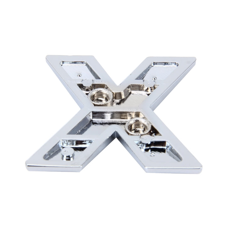 Car Vehicle Badge Emblem 3D English Letter X Self-adhesive Sticker Decal, Size: 4.5*4.5*0.5cm by buy2fix