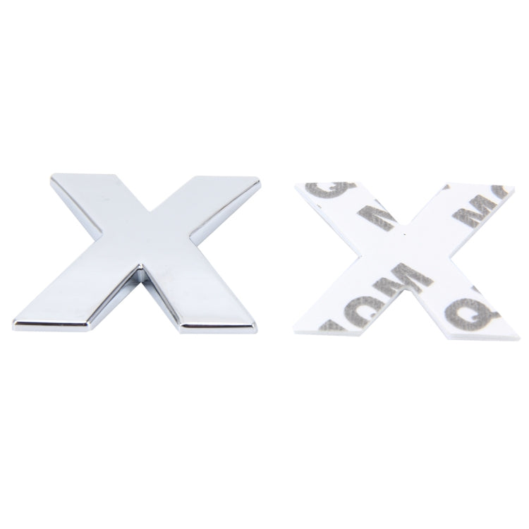 Car Vehicle Badge Emblem 3D English Letter X Self-adhesive Sticker Decal, Size: 4.5*4.5*0.5cm by buy2fix