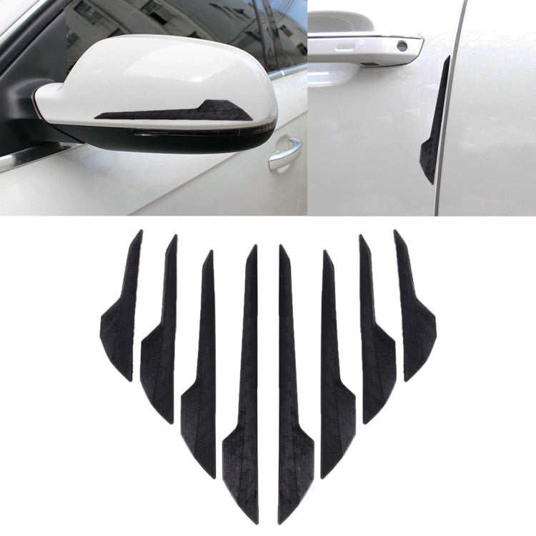 8 PCS Car Vehicle Door Side Guard Anti Crash Strip Exterior Avoid Bumps Collsion Impact Protector Sticker(Black) by buy2fix