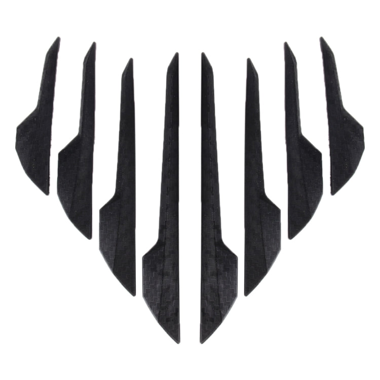 8 PCS Car Vehicle Door Side Guard Anti Crash Strip Exterior Avoid Bumps Collsion Impact Protector Sticker(Black) by buy2fix