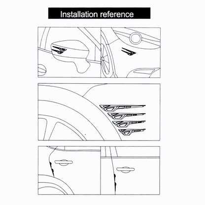 8 PCS Car Vehicle Door Side Guard Anti Crash Strip Exterior Avoid Bumps Collsion Impact Protector Sticker(Blue) by buy2fix