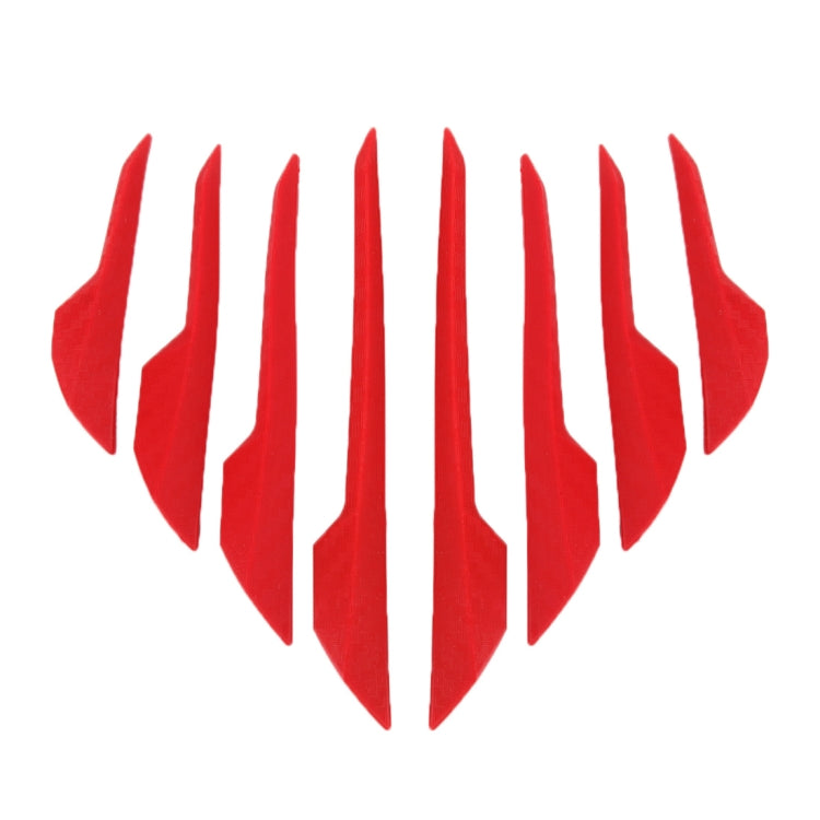 8 PCS Car Vehicle Door Side Guard Anti Crash Strip Exterior Avoid Bumps Collsion Impact Protector Sticker(Red) by buy2fix