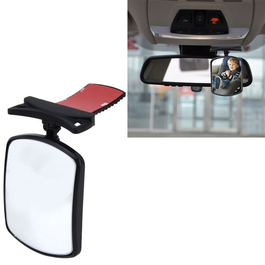 3R-2129 Miroir grand angle réglable pour angle mort de vue arrière intérieure de camion de voiture, taille: 10,5 * 4,5 * 6,5 cm