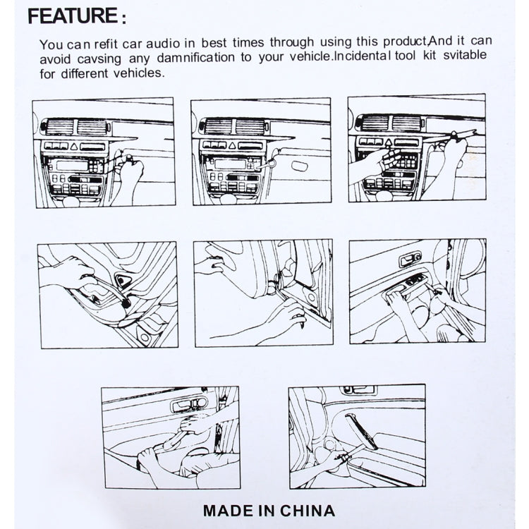 12 in 1 Car Audio System Dashboard Door Panel Removal Dismantling Tools Kit by buy2fix