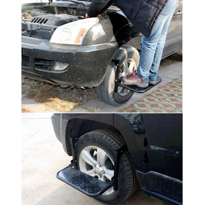Portable Folding Car Stairs Tyre Mount Steps Ladder for Pickup Trucks, Truck, SUV - Foot Pedal by buy2fix | Online Shopping UK | buy2fix