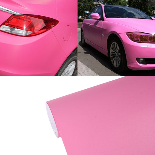 7.5m * 0.5m Grind Arenaceous Auto Car Sticker Pearl Frosted Flashing Body Changing Color Film for Car Modification and Decoration(Pink) by buy2fix