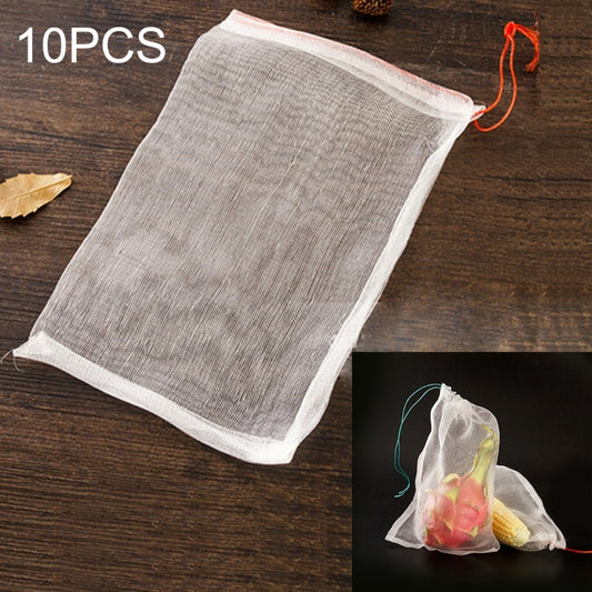 10 PCS Nylon Mesh Bag Garden Seeds Fruits Pest Control Bags Vegetable Vineyard Anti Bird Net Pest Control Net Bag Nylon Mesh Filter Accessories Supplies, Size: 25*15cm - Garden Netting by buy2fix | Online Shopping UK | buy2fix
