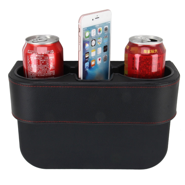 Car Seat Crevice Storage Box Cup Drink Holder Auto Pocket Stowing Tidying for Phone Pad Card Coin Case Car Accessories(Black) by buy2fix