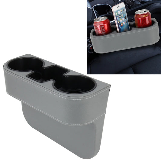 Car Seat Crevice Storage Box Cup Drink Holder Auto Pocket Stowing Tidying for Phone Pad Card Coin Case Car Accessories(Grey) by buy2fix