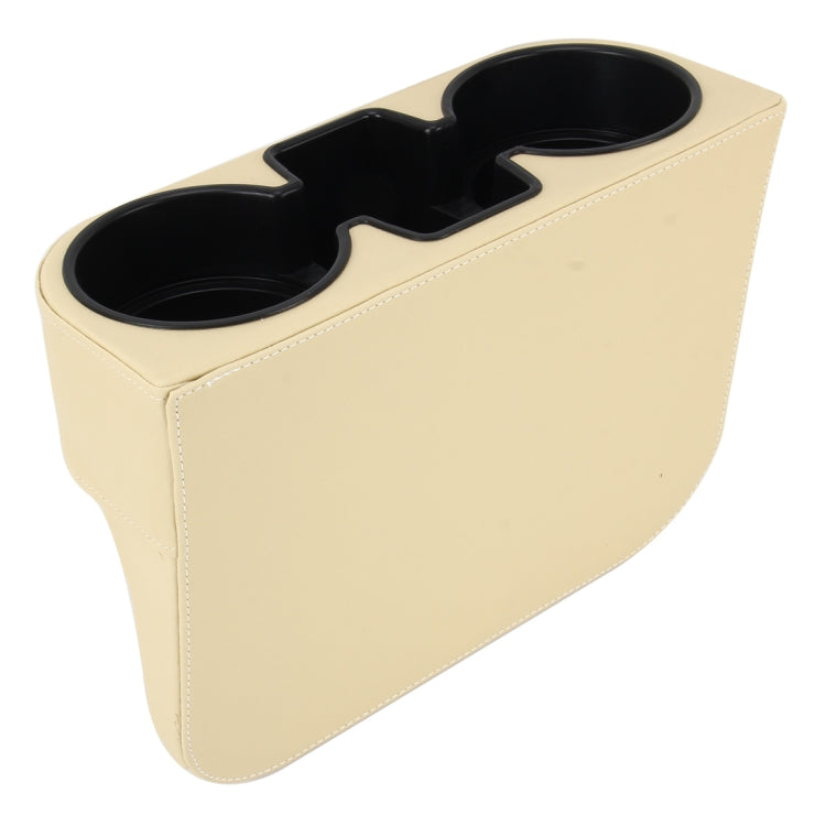 Car Seat Crevice Storage Box Cup Drink Holder Auto Pocket Stowing Tidying for Phone Pad Card Coin Case Car Accessories(Khaki) by buy2fix