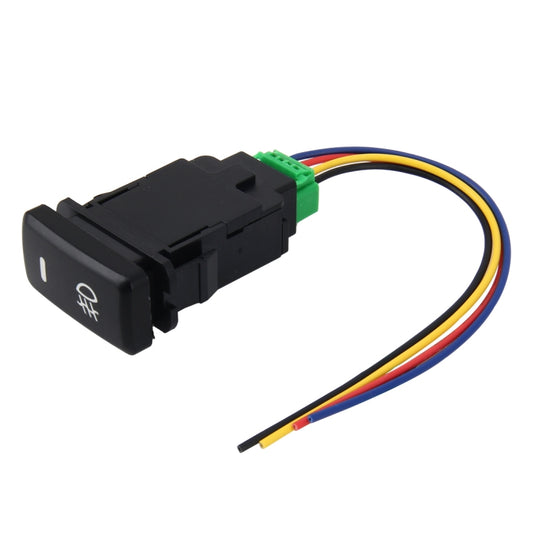Car Fog Light Lamp Indicator 5 PIN On and Off Button Switch Control 4 Cable Auto Car Fog Light 5 Pin Switch On-Off Button Switch for Toyota, Large Size: 6*2.8*1.7cm(Yellow Light) - Car Switches by buy2fix | Online Shopping UK | buy2fix