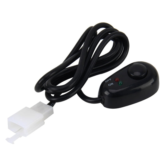 Car Truck Boat Switch Toggle Light Switch 3Pins DC12/24V Car Auto Universal DIY 3 Pin Drop-shaped Switch OFF-ON Push Button with Red and Green Indicator Light, Cable Length: 90cm - Car Switches by buy2fix | Online Shopping UK | buy2fix