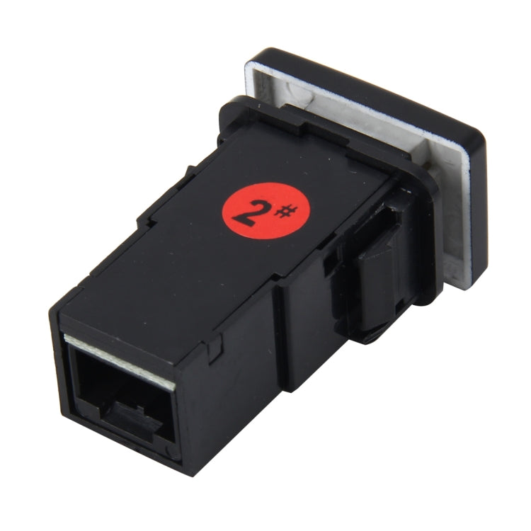Car Fog Light Lamp Indicator 5 PIN On and Off Button Switch Control Auto Car Fog Light 5 Pin Switch On-Off Button Switch for Toyota, Small Size: 5*2.2*1.7cm(Yellow Light) - Car Switches by buy2fix | Online Shopping UK | buy2fix