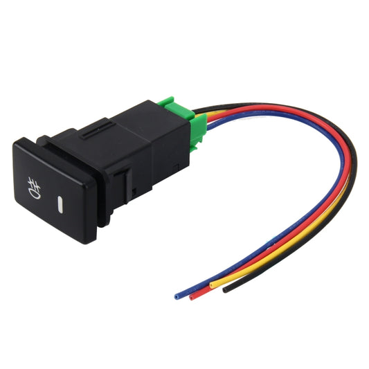 Car Fog Light Lamp Indicator 5 PIN On and Off Button Switch Control 4 Cable Auto Car Fog Light 5 Pin Switch On-Off Button Switch for Toyota, Small Size: 5*2.2*1.7cm(Yellow Light) - Car Switches by buy2fix | Online Shopping UK | buy2fix
