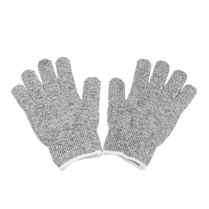 A Pair Cut-resistant Gardening Gloves HPPE Food-grade 5-Level Anti-cutting Anti-wear Safety Working Gloves, Size: XL, Length: 26cm(White) by buy2fix