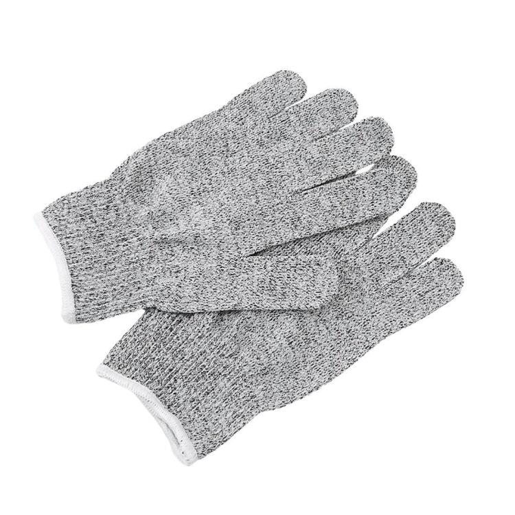A Pair Cut-resistant Gardening Gloves HPPE Food-grade 5-Level Anti-cutting Anti-wear Safety Working Gloves, Size: XL, Length: 26cm(White) by buy2fix