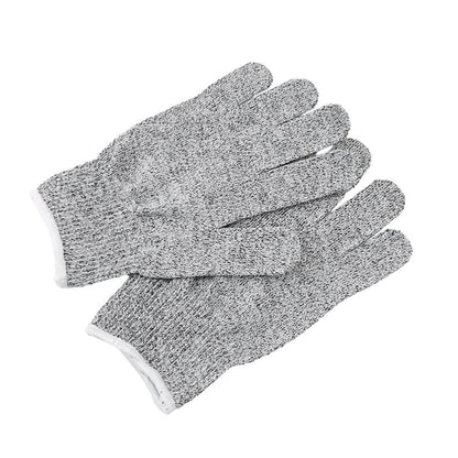 A Pair Cut-resistant Gardening Gloves HPPE Food-grade 5-Level Anti-cutting Anti-wear Safety Working Gloves, Size: XL, Length: 26cm(White) by buy2fix