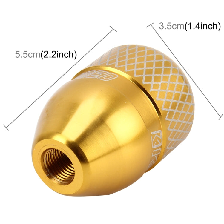 Universal Car Gear Shift Knob Modified Car Gear Shift Knob Auto Transmission Shift Lever Knob Gear Knobs(Gold) by buy2fix
