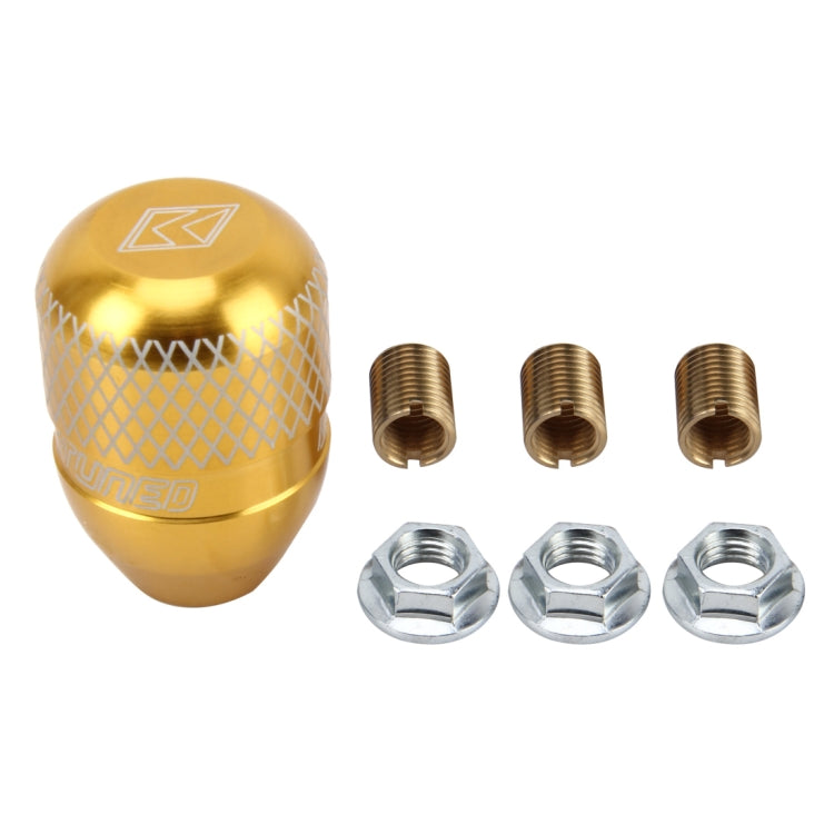 Universal Car Gear Shift Knob Modified Car Gear Shift Knob Auto Transmission Shift Lever Knob Gear Knobs(Gold) by buy2fix