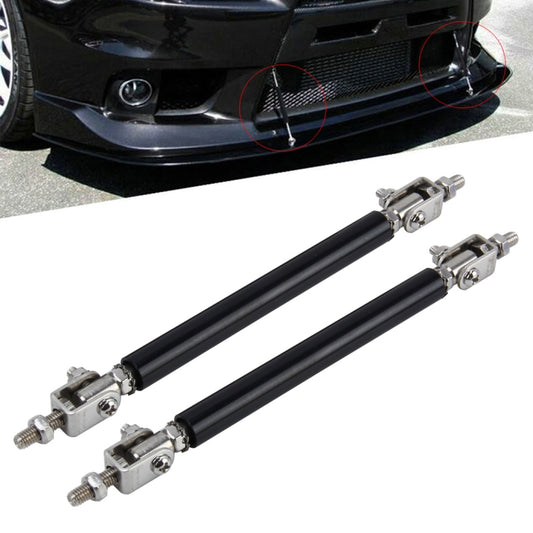 2 PCS Car Modification Large Surrounded By The Rod Telescopic Lever Front and Rear Bars Fixed Front Lip Back Shovel Adjustable Small Rod, Length: 7.5cm(Black) - Trunk & Bumper Accessories by buy2fix | Online Shopping UK | buy2fix