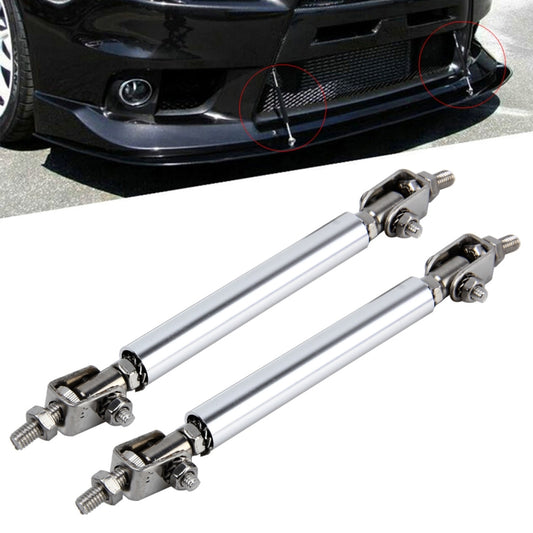 2 PCS Car Modification Large Surrounded By The Rod Telescopic Lever Front and Rear Bars Fixed Front Lip Back Shovel Adjustable Small Rod, Length: 7.5cm(Silver) - Trunk & Bumper Accessories by buy2fix | Online Shopping UK | buy2fix