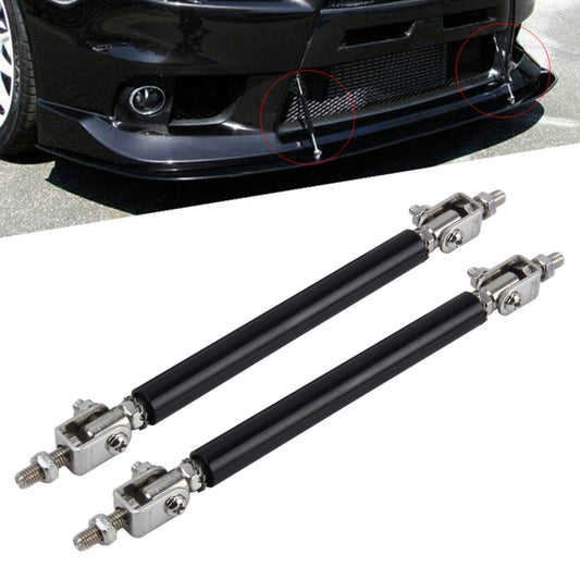 2 PCS Car Modification Large Surrounded By The Rod Telescopic Lever Front and Rear Bars Fixed Front Lip Back Shovel Adjustable Small Rod, Length: 10cm(Black) - Trunk & Bumper Accessories by buy2fix | Online Shopping UK | buy2fix