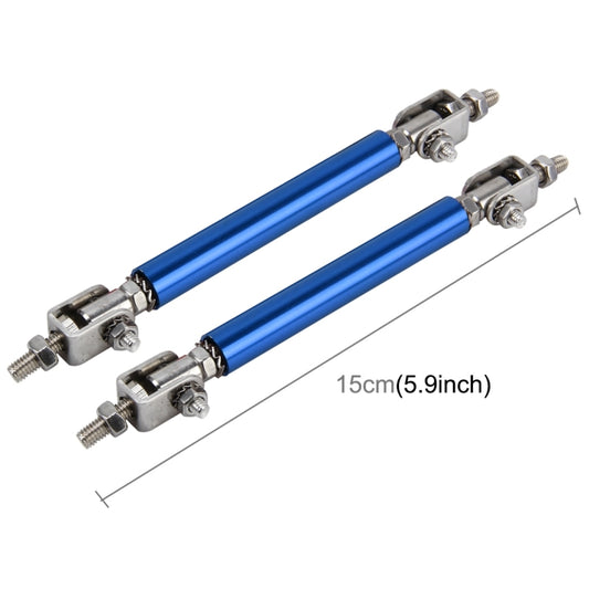 2 PCS Car Modification Large Surrounded By The Rod Telescopic Lever Front and Rear Bars Fixed Front Lip Back Shovel Adjustable Small Rod, Length: 15cm(Blue) - Trunk & Bumper Accessories by buy2fix | Online Shopping UK | buy2fix