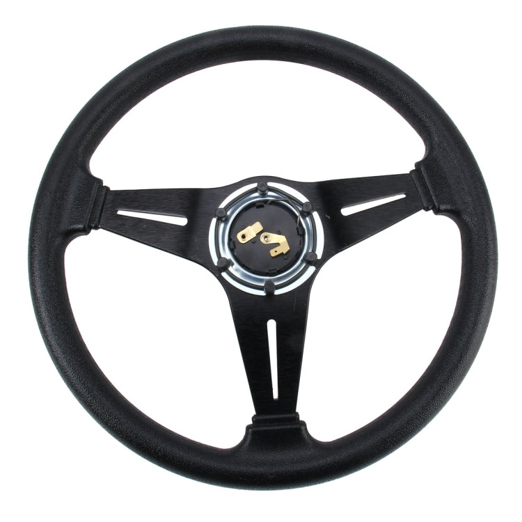 35cm PU Racing Sport Hand Wheel Car Modified Steering Wheel(Black) - Steering Wheel Accessories by buy2fix | Online Shopping UK | buy2fix