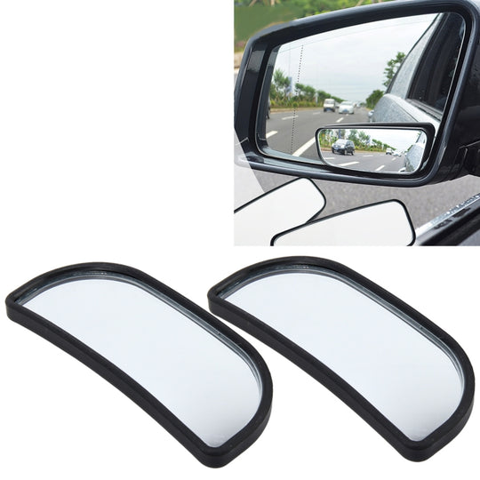 3R-066 2 pièces voiture camion angle mort vue arrière grand Angle miroir angle mort miroir angle mort et large miroir, taille: 8.3*3.4 cm