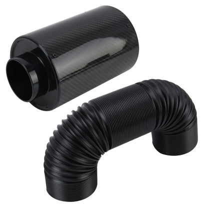 Universal Air Intakes Short Cold Racing Aluminium Air Intake Pipe Hose High Flow Cold Air Extension System Air Filter - Air Intake System by buy2fix | Online Shopping UK | buy2fix