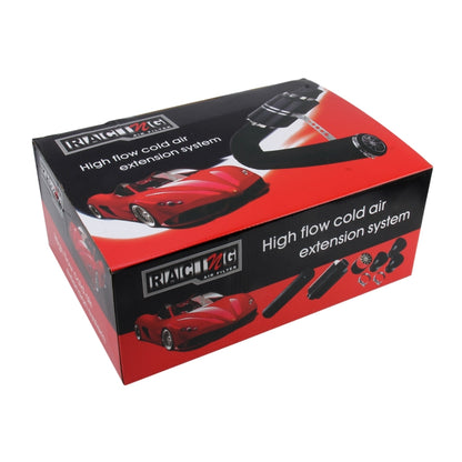 Universal Air Intakes Short Cold Racing Aluminium Air Intake Pipe Hose High Flow Cold Air Extension System Air Filter - Air Intake System by buy2fix | Online Shopping UK | buy2fix