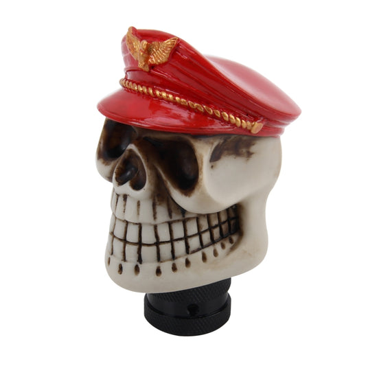 Universal Skull with A Hat Shape Car Gear Shift Knob Modified Car Gear Shift Knob Auto Transmission Shift Lever Knob Resin Gear Knobs by buy2fix