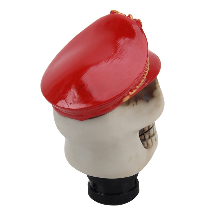 Universal Skull with A Hat Shape Car Gear Shift Knob Modified Car Gear Shift Knob Auto Transmission Shift Lever Knob Resin Gear Knobs by buy2fix